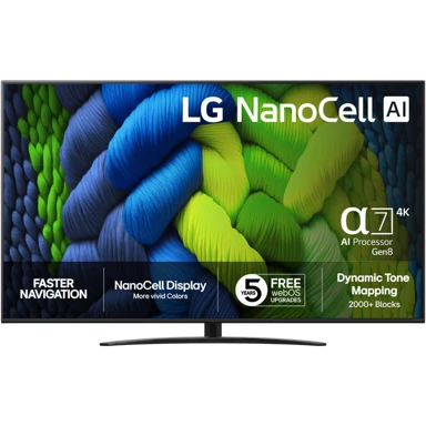 LG NanoCell AI Smart TV 75NANO82A6B, 75", 4K UHD